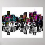 Denver, Colorado in Graffiti Poster (Vorne)