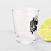 Denver, Colorado in Graffiti-Schießglas Schnapsglas (Links)