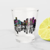 Denver, Colorado in Graffiti-Schießglas Schnapsglas (Vorderseite)