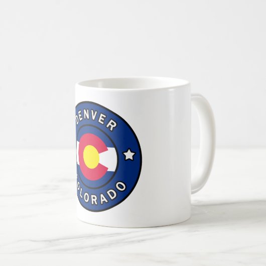 Denver Colorado Kaffeetasse (VorderseiteRechts)