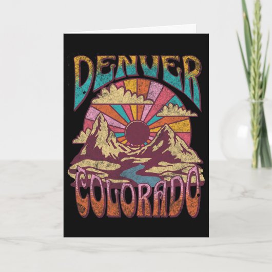 Denver Colorado Karte (Vorderseite)
