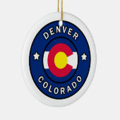 Denver Colorado Keramik Ornament (Rechts)
