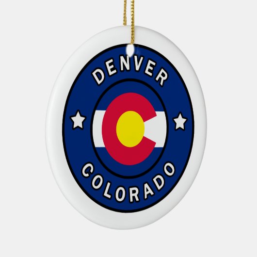 Denver Colorado Keramik Ornament (Rechts)