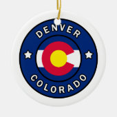 Denver Colorado Keramik Ornament (Vorne)