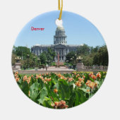 Denver Colorado Landschaftlicher Weihnachtsschmuck (Vorne)