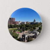 Denver Colorado Landschaftsfoto Button (Vorderseite)