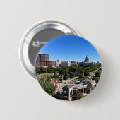 Denver Colorado Landschaftsfoto Button (Vorne & Hinten)