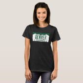 Denver Colorado License Plate T-Shirt (Vorne ganz)