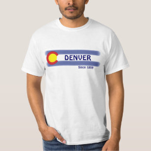 Denver Colorado lokaler Flaggenwert T-Shirt
