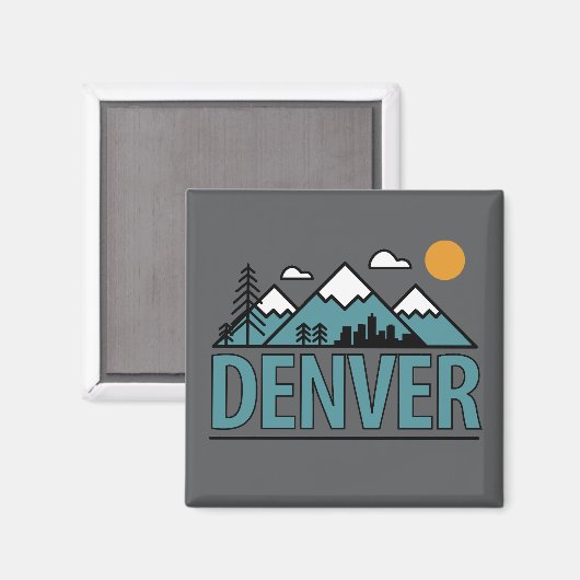 Denver Colorado Magnet (Vorderseite/Rückseite)