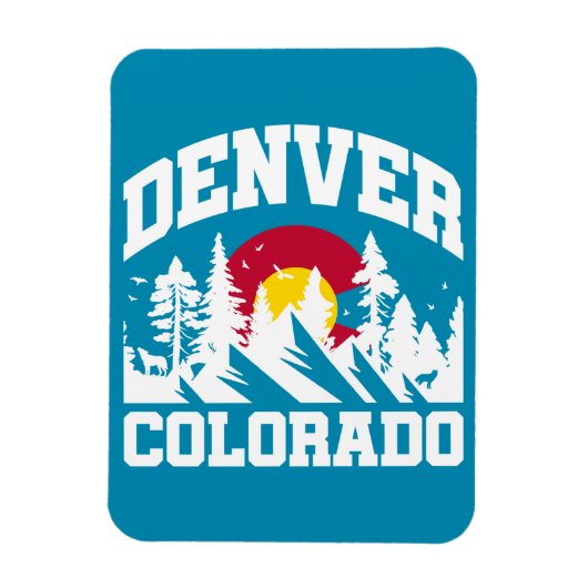 Denver, Colorado Magnet (Vertikal)