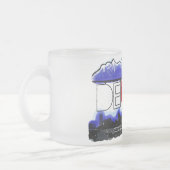 Denver Colorado mattierte Kaffee-Tasse Skyline Mattglastasse (Links)