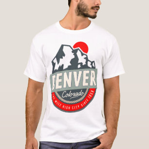 DENVER COLORADO MILE HIGH CITY BERGE SONNE LOGO T-Shirt