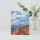 Denver Colorado Mile-High City Postcard Postkarte (Stehend Vorderseite)