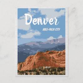 Denver Colorado Mile-High City Postcard Postkarte