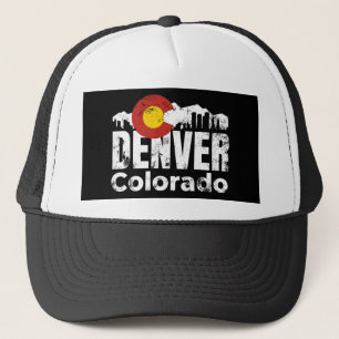 Denver Colorado Mountain Trucker Hat Truckerkappe