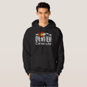 Denver Colorado Mountains Hoodie (Vorne ganz)