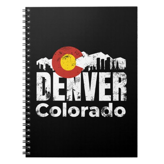 Denver Colorado Mountains Notizblock (Vorderseite)
