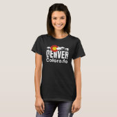 Denver Colorado Mountains T-Shirt (Vorne ganz)