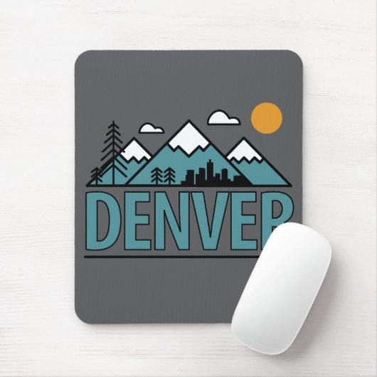 Denver Colorado Mousepad (Mit Mouse)