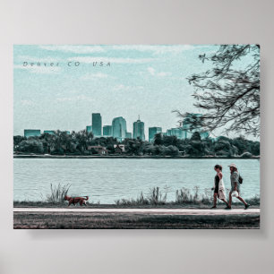 DENVER COLORADO ÖLPALETTE POSTER