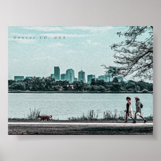 DENVER COLORADO ÖLPALETTE POSTER (Vorne)