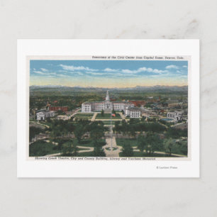 Denver, Colorado - Panorama der Stadt Postkarte