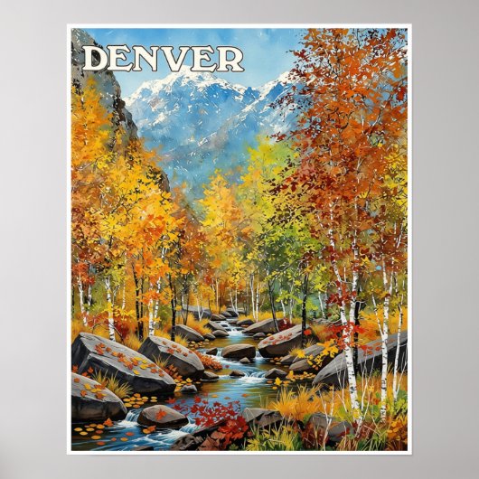 Denver Colorado Plakat (Vorne)