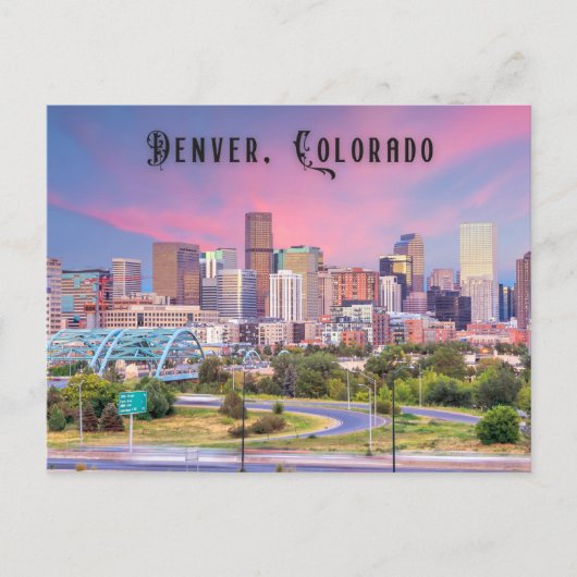 Denver Colorado Postcard Travel Postkarte (Vorderseite)