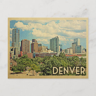 Denver Colorado Postcard Vintage Travel Postkarte