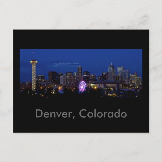 Denver, Colorado Postkarte (Vorderseite)