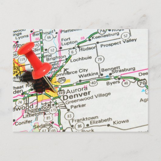 Denver, Colorado Postkarte (Vorderseite)