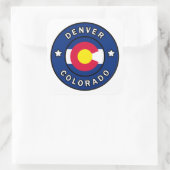 Denver Colorado Quadratischer Aufkleber (Tasche)