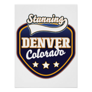 Denver Colorado Reise Logo Poster