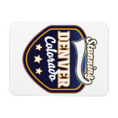 Denver Colorado Reiselogo Magnet (Horizontal)