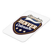 Denver Colorado Reiselogo Magnet (Linke Seite)