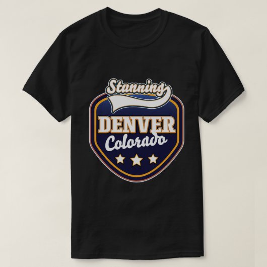 Denver Colorado Reiselogo T-Shirt (Design vorne)
