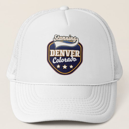 Denver Colorado Reiselogo Truckerkappe (Vorderseite)