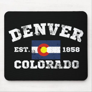 Denver Colorado Retro Vintage Mousepad