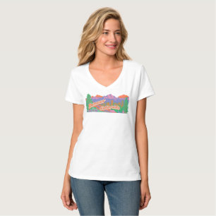 Denver Colorado Retro Vintage Reiseposter — Rock T-Shirt