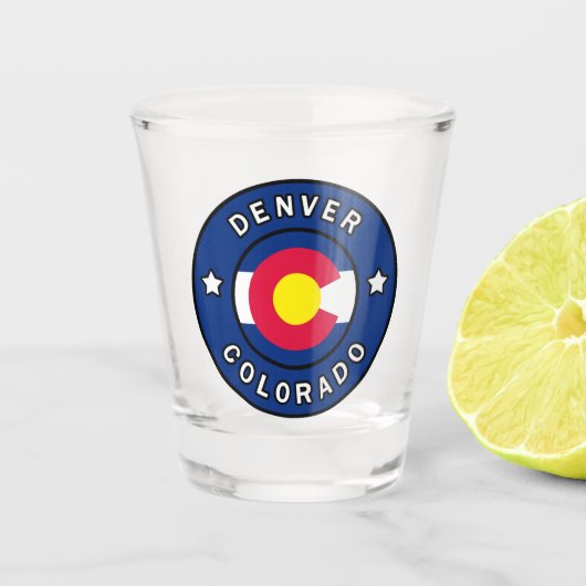 Denver Colorado Schnapsglas (Vorderseite)
