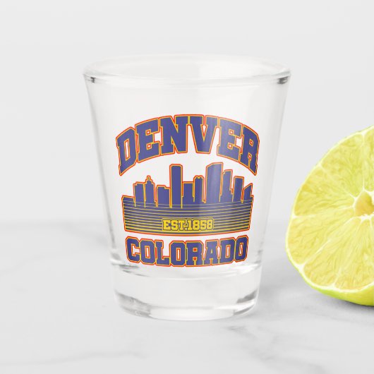 Denver, Colorado Schnapsglas (Vorderseite)