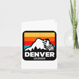 Denver Colorado Skifahren Snowboarden Familienausf Karte
