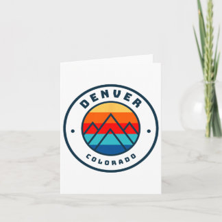 Denver Colorado Skifahren Snowboarden Ski Familie  Karte