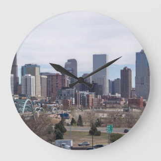 Denver, Colorado Skyline Clock Große Wanduhr
