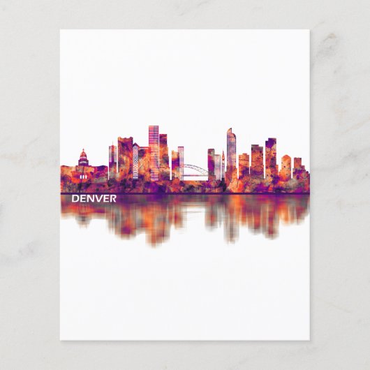Denver Colorado Skyline Flyer (Vorne)