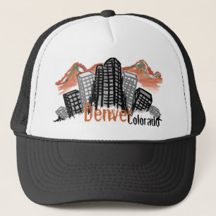 Denver Colorado Skyline-Hut Truckerkappe