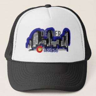 Denver Colorado-Skyline-Hut Truckerkappe