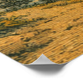 Denver Colorado Skyline in Japanese Ukiyo-e Poster (Ecke)