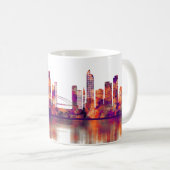 Denver Colorado Skyline Kaffeetasse (VorderseiteRechts)